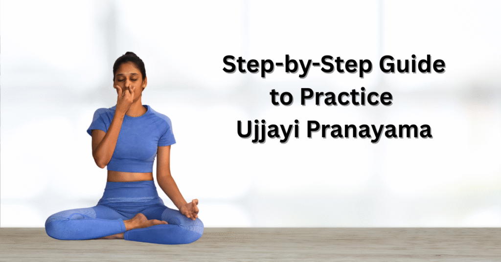 A yoganta teacher performing Ujjayi Pranayama