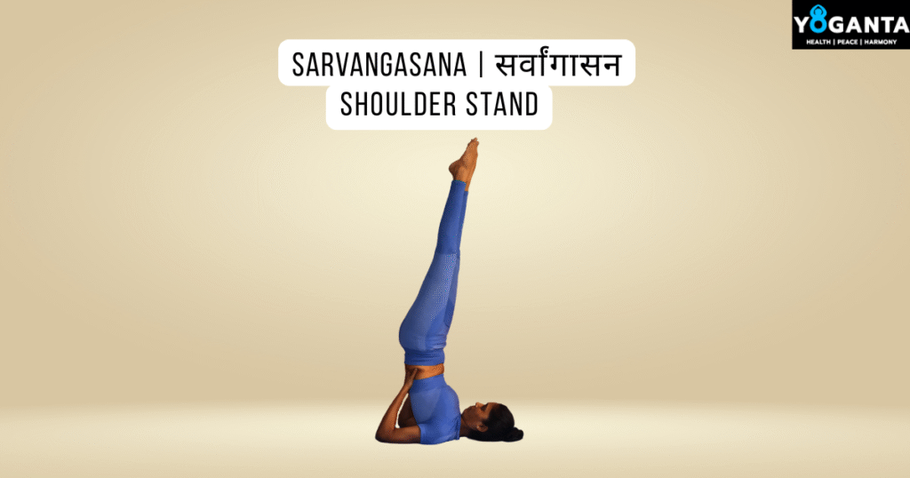 Shoulder Stand pose practised by Yoganta Teacher 